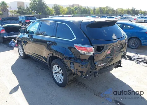 2016 Toyota Highlander Le from USA, damaged, VIN 5TDZARFH0GS021167